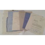 ENTERTAINMENT, selection of signed letters, inc. Cicely Courtneidge, Jimmy Clitheroe, Douglas