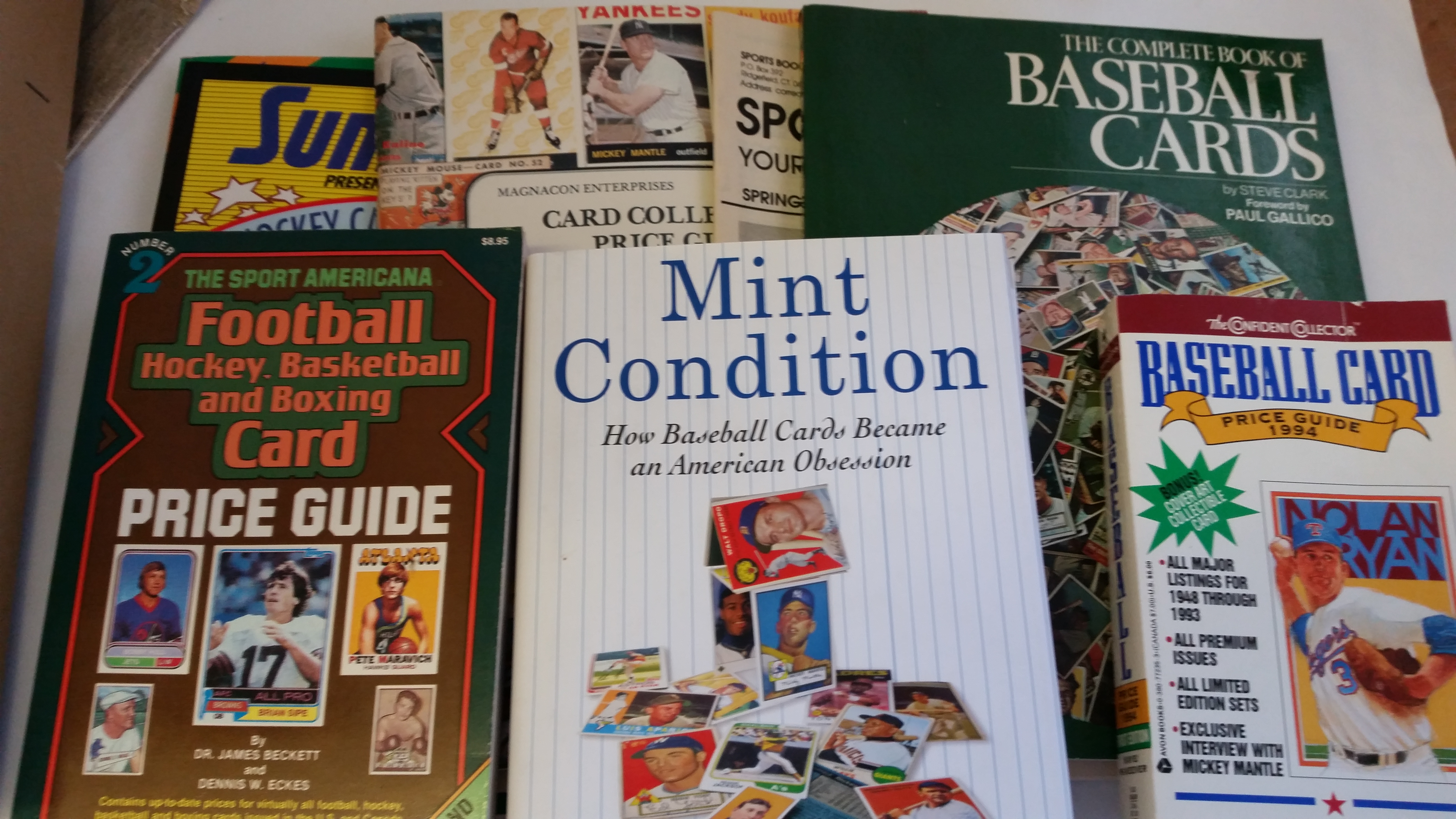 REFERENCE BOOKS, USA sports selection, inc. Mint Condition by Jamieson, Confident Collector (