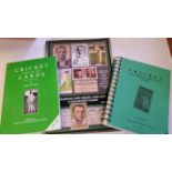 CRICKET, softback editions, Deadman, Harris & Seymour; Bradman Card Issues 1928-1970 by Bridges,