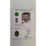 CRICKET, signed CMS card by Les Taylor, 2015, No. 84, LE39/100, EX