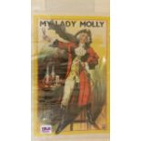 THEATRE, poster, My Lady Molly (Gilbert & Sullivan), by Stafford of Nottingham, 20 x 30, VG