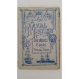 NAVAL, booklet, Naval Review - Illustrated Guide with Official Chart, 1897, some creasing to fold-
