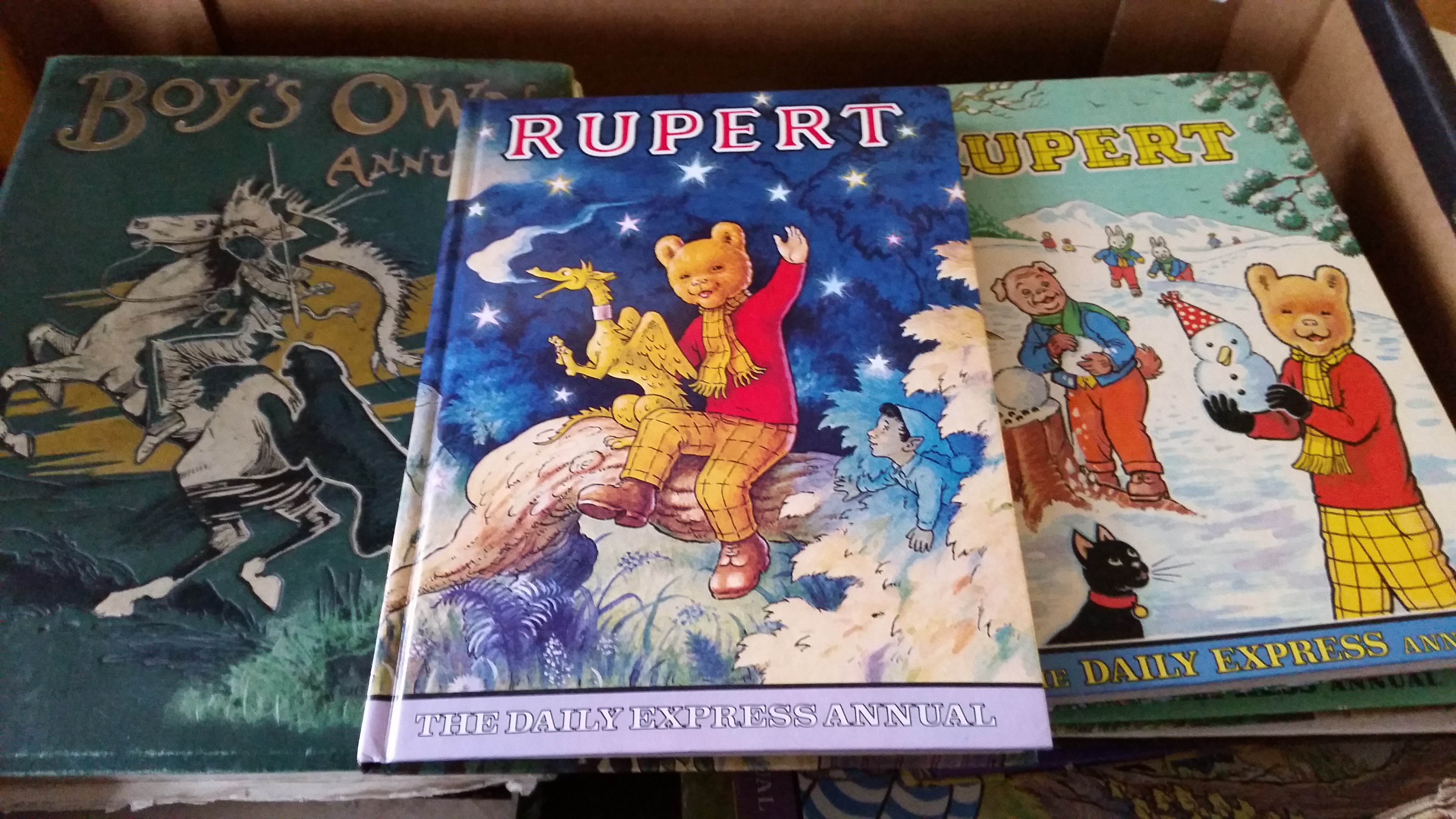 CHILDRENS BOOKS, hardback editions, inc. Rupert the Bear (29), mainly later annuals; other early