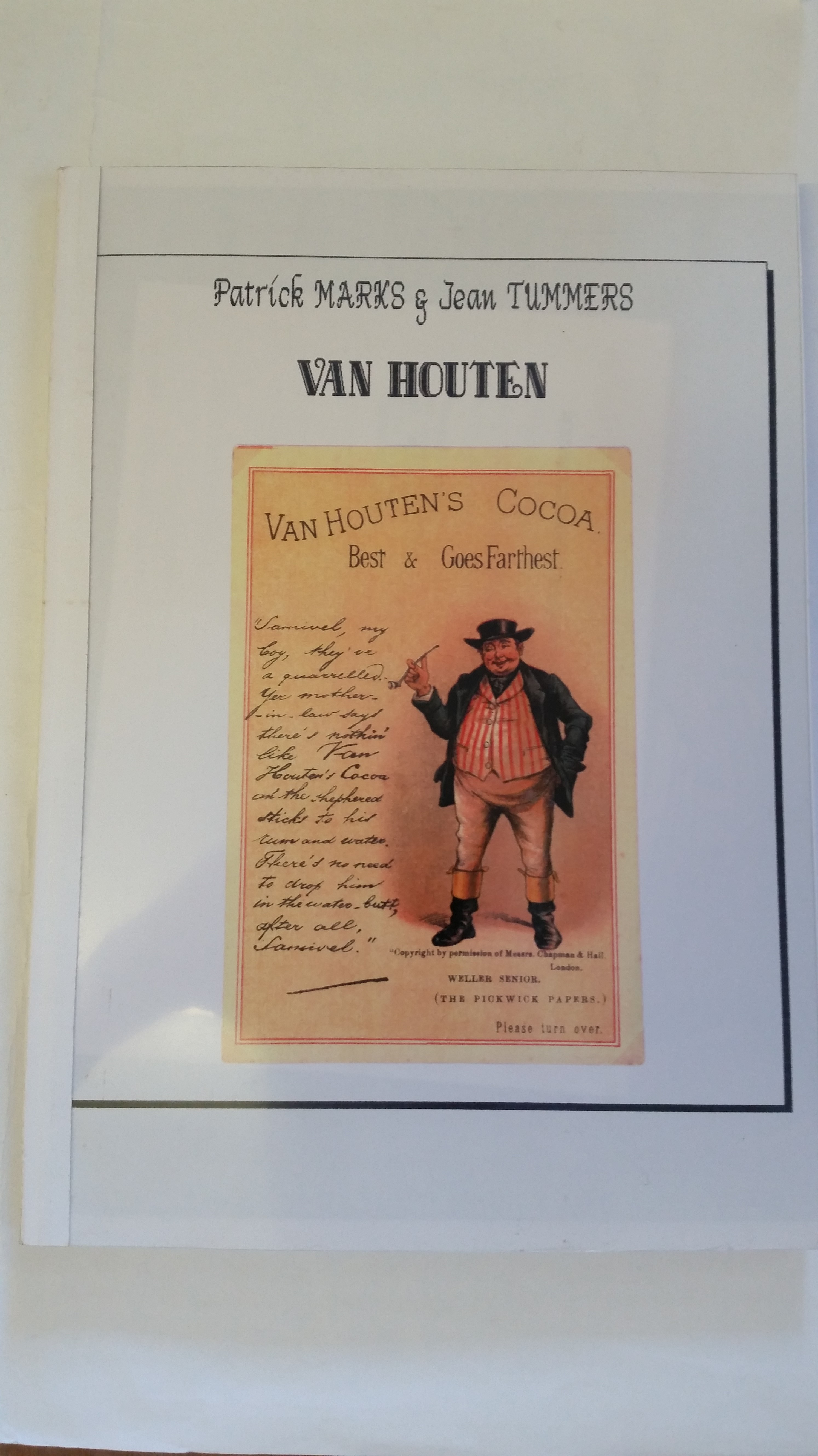 VAN HOUTEN, softback edition of CATALOGU BY Marks & Tummers, with Addendum, EX