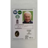 CRICKET, signed CMS card by Jack Birkenshaw, 2016, No. 89, LE43/100, EX