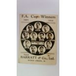 BARRATT, F.A. Cup Winners, No. 10 West Bromwich Albion, G