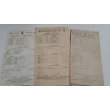 CRICKET, scorecards for West Indies on tour in UK , 1939 (4), at Lords, v Minor Counties, v MCC, v