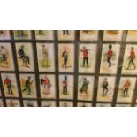 I.T.C. OF CANADA, Regimental Uniforms of Canada, complete set of 50 on uncut sheet, overmounted to