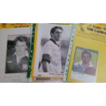 RUGBY, signed photos, promotional cards etc., inc. Will Carling, Lawrence Dallaglio, Martin Johnson,