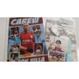 FOOTBALL, Aston Villa, signed magazine photos, promotional cards, t/cs etc., 30* signatures in