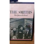 POP MUSIC, promotional poster for The Smiths, The Queen is Dead, showing the band in front of