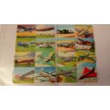 TRADE, uncut sheets, inc. Merrysweets, 27 transfers, p/b (anon.); aviation, two sheets of eight