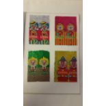 CIRCUS, trade selection, inc. Lyons colour foil wrappers (6), each with clowns; Flash Kiddie Cut-