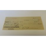 LITERATURE, signed selection, inc. Tennessee Williams, Edgar Rice Borroughs (both cheques); Daphne