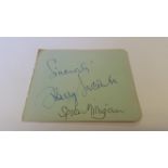 ENTERTAINMENT, The Goons, signed page (4.5 x 4) by Spike Milligan & Harry Secombe,to back by Sellers