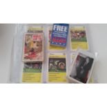 FOOTBALL, card games, inc. 90 Minutes (193), Match 20 Years; Top Trumps (4), International Greats,