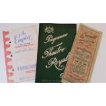 MAGIC, theatre programmes, 1900s-1930s, inc. Ten-Ka, Chris Charlton, Chefalo, Siems, Professor