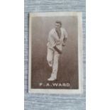 GRIFFITHS, Cricketers (1937), Ward, Black Crow back, slight corner knock, G