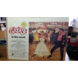 POP MUSIC, film poster, Grease, showing John Travolta & Olivia Newton John dancing, 1978 British