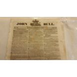 NEWSPAPERS, John Bull, 1820s-1830s, G to EX, 35*