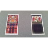 MITCHELL, Scottish Arms & Tartans, complete set of 25 proofs (fronts & backs) for unissued set, laid