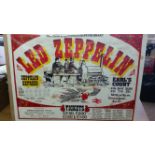 POP MUSIC, poster for Led Zeppelin, Zeppelin Express, 23rd-25th May n.y. (1975), dry-mounted to card