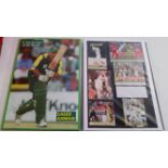 CRICKET, signed selection by Pakistan players, inc. team sheets, profile pages from programmes,