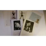 BOXING, signed photos, pieces etc., corner-mounted to larger pages, Gunboat Smith, David Haye,