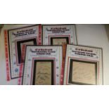 CRICKET, signed album pages, 1920s-30s, inc. Somerset (8 signatures), Warwickshire (11),