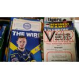 RUGBY LEAGUE, club programmes, 1980s onwards, inc. club matches, internationals, cup finals; Hull,