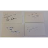 ENTERTAINMENT, signed white cards, inc. Thelma Barlow, Judy Howard, Brian Murphy, Helen Keller,