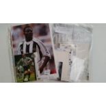 FOOTBALL, Newcastle United, selection of signed cards, t/cs, magazine photos etc., 75* signatures in