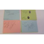 AUTOGRAPHS, signed album pages, mainly modern, inc. Alan Thompson, Lynda Baron, Venetia Barrett,