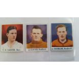 FOOTBALL, magazine cut-outs, 1930s, five styles, neat trim, G to EX, 162*