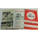 FOOTBALL, selection, inc. programmes, Manchester United at Nurnberg, Aug 1965 (centre pages