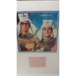 TELEVISION, Morecombe & Wise, signed album page (4 x 3) by both Eric Morecombe & Ernie Wise,