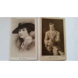 CINEMA, sepia postcards, inc. Cinema Chat (61), Cinema Stars (7), Girls Cinema (17/20), c.1920, G to