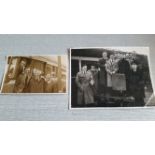 FOOTBALL, Cardiff City, photos, inc. players at station on way to play Aston Villa 1949, boarding