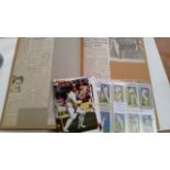 CRICKET, selection, inc. two scrapbooks, laid down with newspaper articles & match reports for The