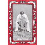 WILLS, Australian & English Cricketers (1909), complete, red border, Capstan backs, G to VG, 25