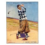 WILLS, Famous Golfers, complete, large, VG to EX, 25