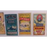 CIGARETTE PACKETS, clipped front panels, inc. Derby, Red Dancer, Nelson, Turban, Cinderella, Musk