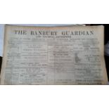 NEWSPAPERS, The Banbury Guardian, 1894-1905, FR to VG, 45*