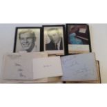 AUTOGRAPHS, selection, inc. autograph albums, cards, letters; Herbert Lom, Beryl Reid, Peggy Lee