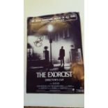 CINEMA, signed film flyer by Max von Sydow, The Exorcist - Directors Cut, EX