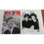 POP MUSIC, signed album pages, photos etc., 1960s, inc. Cynthia Lennon, Everly Brothers, Dave Clark,