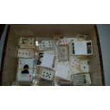 MIXED, mainly part stes, inc. Ardath RP, Wills & other miniature playing cards, Mobil Veteran and