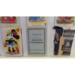 DISNEY, card game, Shuffled Symphonies, with rules booklet & part of packet, duplication (no value