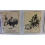 WILLS, large, inc. complete (5), Punch Cartoons 1st & 2nd (No. 16), English Period Costumes (UK &