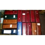 ACCESSORIES, modern albums, 11 x 7.75, mixed colours, slip-cases (most matching), VG, 15